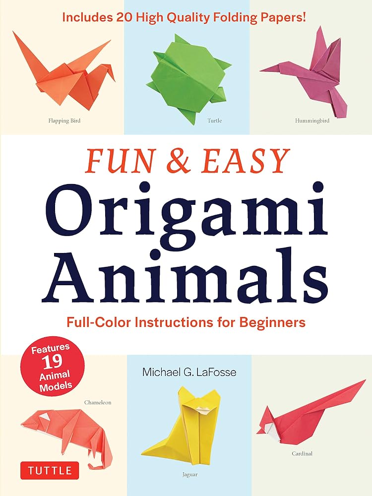 Fun & Easy Origami Animals: Full-Color Instructions for Beginners (includes 20 Sheets of 6" Origami Paper) cover image