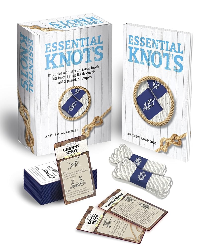 Essential Knots Kit: Includes Instructional Book, 48 Knot-Tying Flash Cards and 2 Practice Ropes cover image