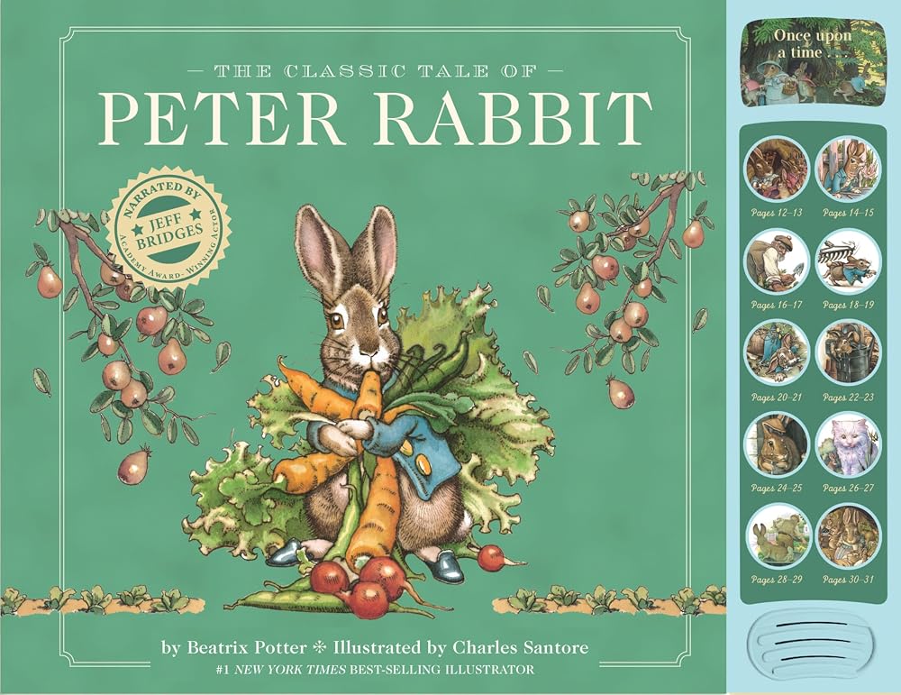 The Classic Tale of Peter Rabbit: A Press and Play Storybook (Charles Santore Children's Classics) cover image