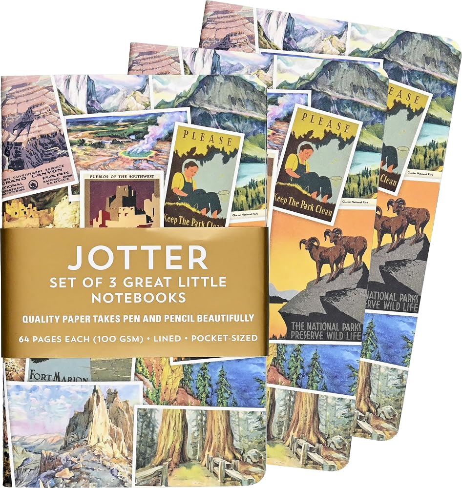 National Parks Jotter Notebooks (set of 3) cover image