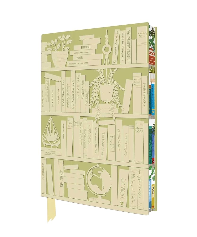 Georgia Breeze: Bookshelves Artisan Art Notebook (Flame Tree Journals) cover image