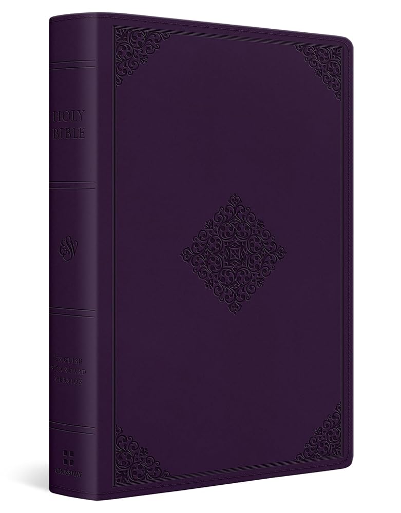 ESV Giant Print Personal Size Bible, Red Letter (TruTone, Lavender, Ornament Design): Holy Bible, English Standard Version cover image
