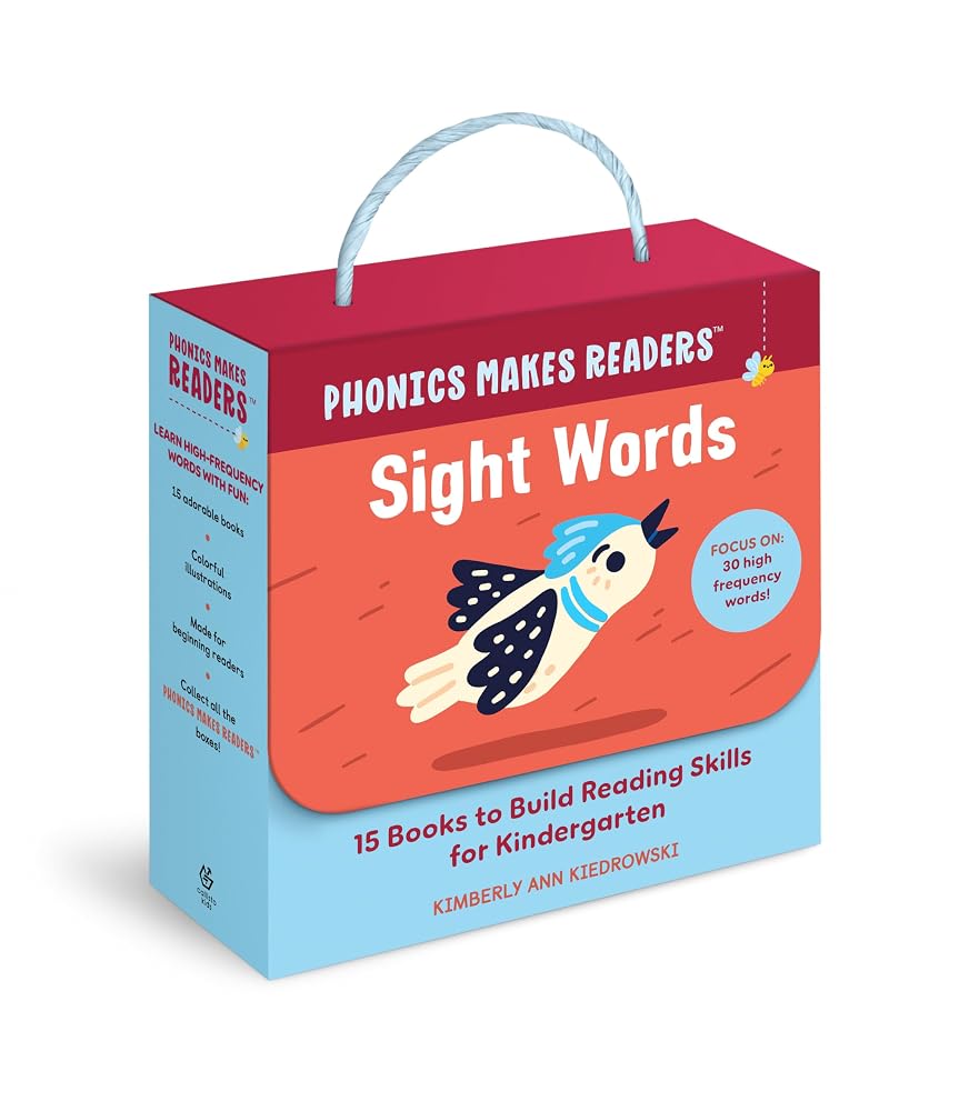 Phonics Makes Readers: Sight Words Kindergarten: 15 Books to Build Reading Skills cover image