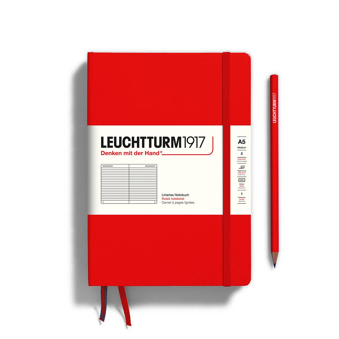 Notebooks - Medium (A5): Pacific Green / Hardcover / Plain