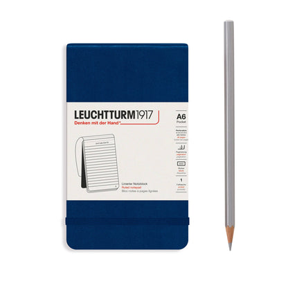 Notepads Pocket (A6): Navy / Dotted