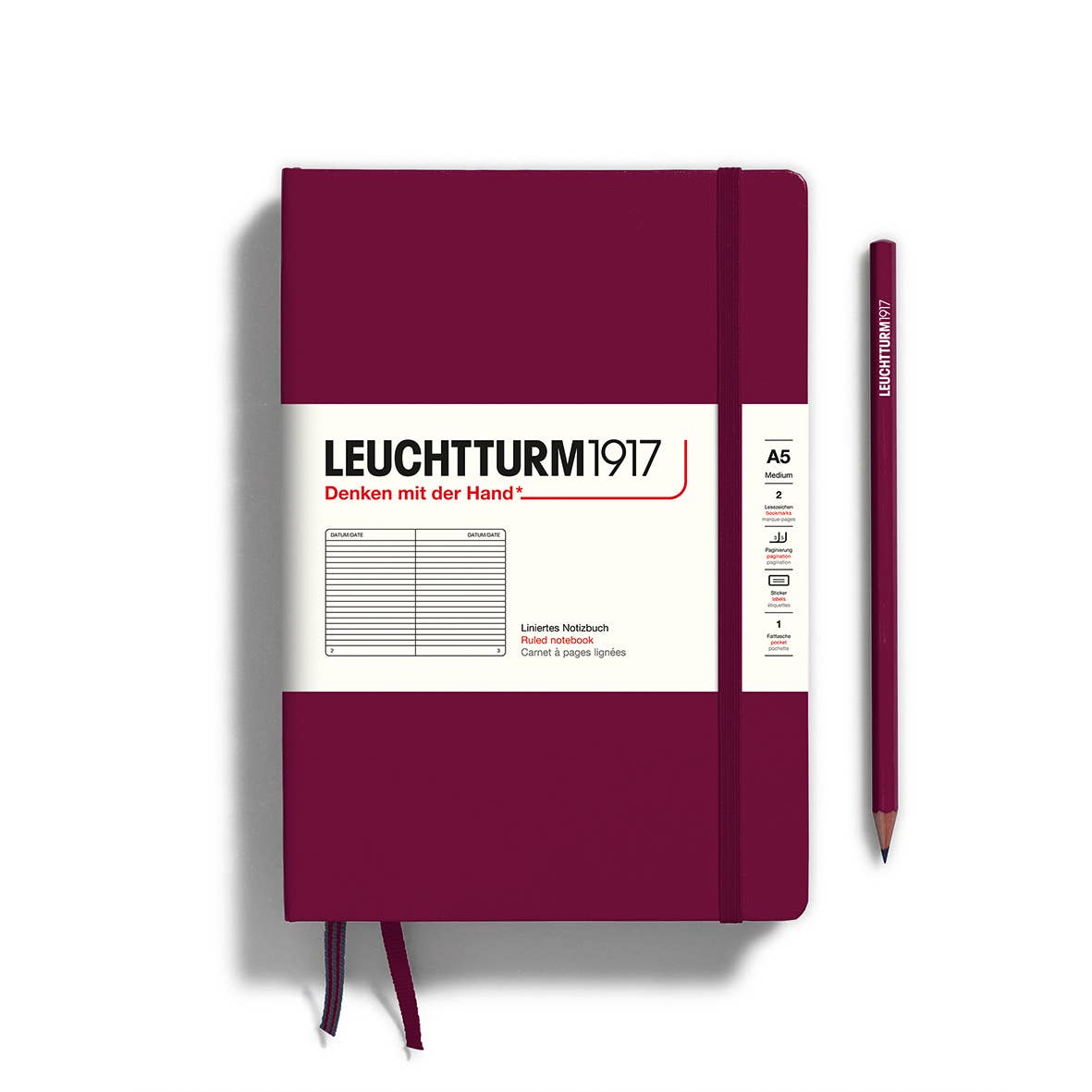 Notebooks - Medium (A5): Black / Hardcover / Ruled