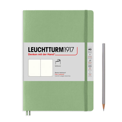 Notebooks - Medium (A5): Sage / Hardcover / Ruled