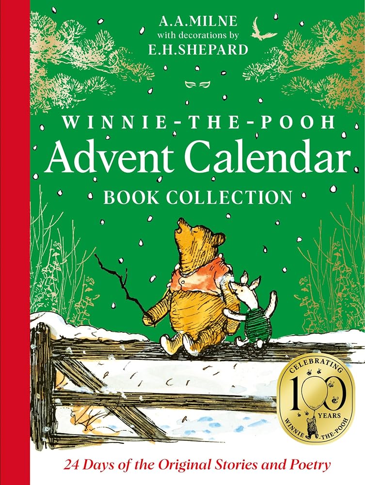 Winnie-the-Pooh: Advent Calendar Book Collection: Official NEW Christmas Advent Gift Including Original Illustrated Pooh Story Books and Poetry cover image