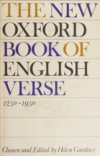The New Oxford Book of English Verse