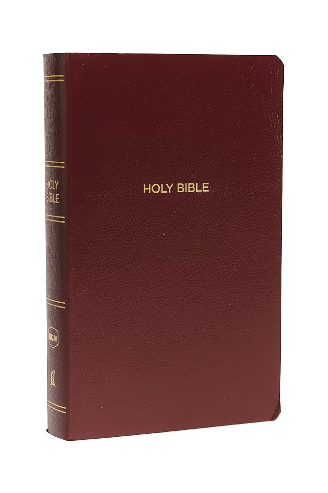 NKJV, Gift and Award Bible, Leather-Look, Burgundy, Red Letter, Comfort Print: Holy Bible, New King James Version cover image