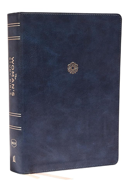 NKJV, The Woman's Study Bible, Leathersoft, Blue, Red Letter, Full-Color Edition: Receiving God's Truth for Balance, Hope, and Transformation cover image
