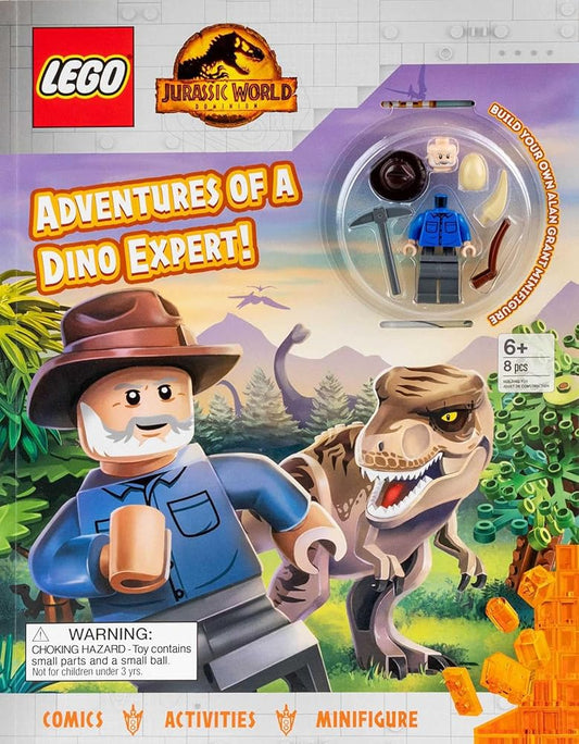 LEGO Jurassic World: Adventures of a Dino Expert! (Activity Book with Minifigure) cover image