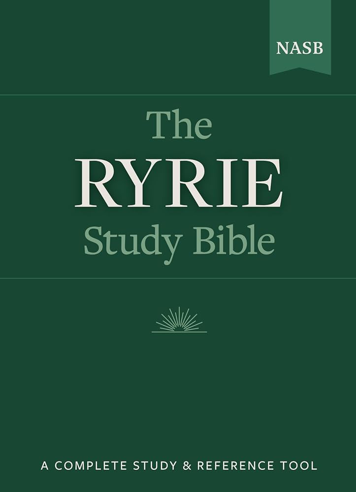 The Ryrie NASB Study Bible Genuine Leather Black Red Letter (New American Standard 1995 Edition) cover image