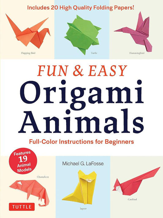 Fun & Easy Origami Animals: Full-Color Instructions for Beginners (includes 20 Sheets of 6" Origami Paper) cover image