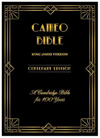 KJV Cameo Centenary Edition, Vintage Golden Brown Calfskin Leather, Full Yapp, KJ457:XRLY cover image