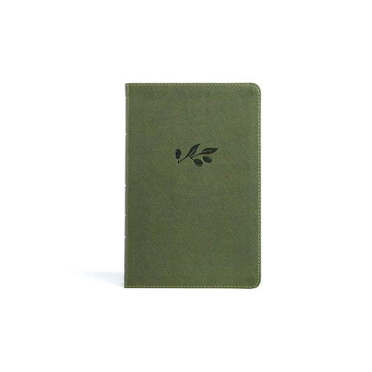 KJV Thinline Bible, Olive LeatherTouch, Red Letter, Pure Cambridge Text, Presentation Page, Full-Color Maps, Easy-to-Read Bible MCM Type cover image