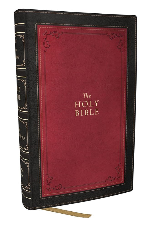 1611 KJV with Apocrypha, Black Leathersoft: Holy Bible cover image