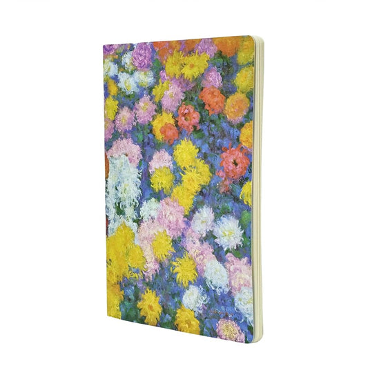 Monet's Chrysanthemums A4 Unlined Softcover Cahier, 80pg, 100GSM by Paperblanks (Monet's Chrysanthemums) cover image