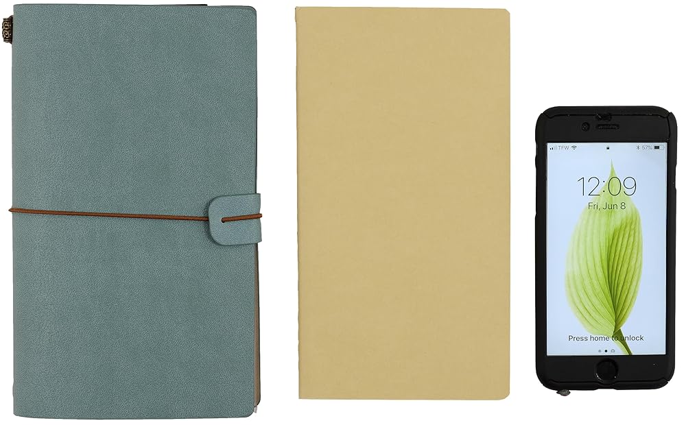 Voyager Refillable Notebook - Light Blue (Traveler's Journal, Planner, Notebook) cover image