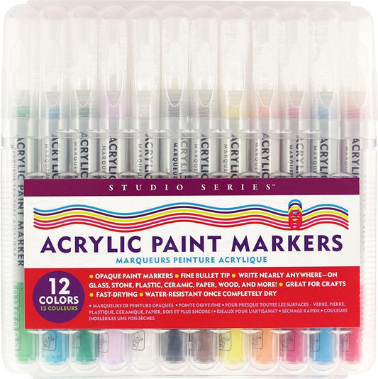 Studio Series Acrylic Paint Marker Set (12-piece set) cover image