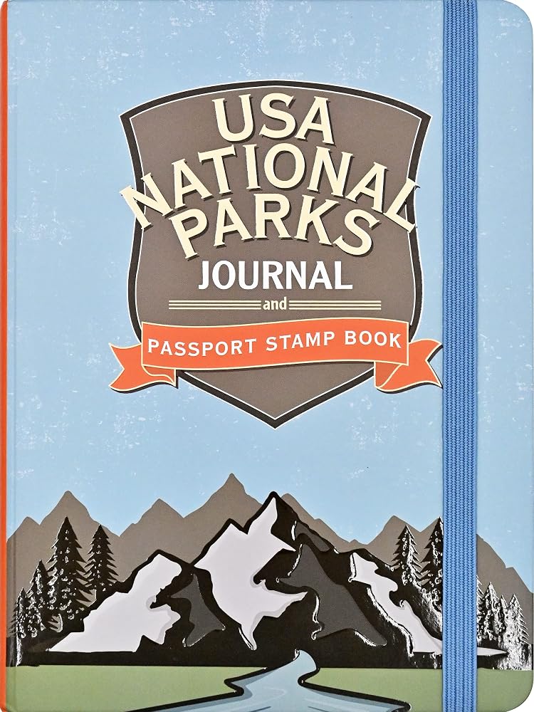 USA National Parks Journal & Passport Stamp Book (all 63 National Parks included) cover image