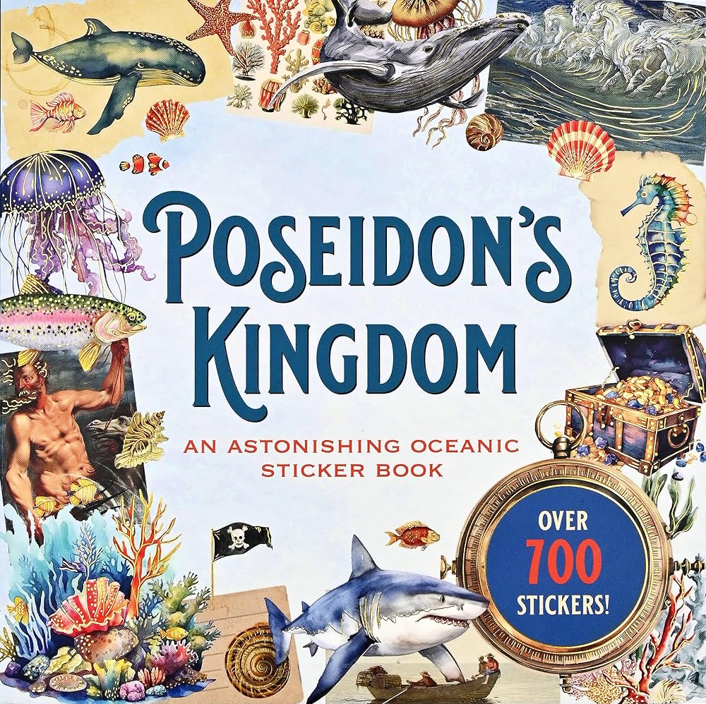 Poseidon's Kingdom Sticker Book (over 750 stickers!) cover image