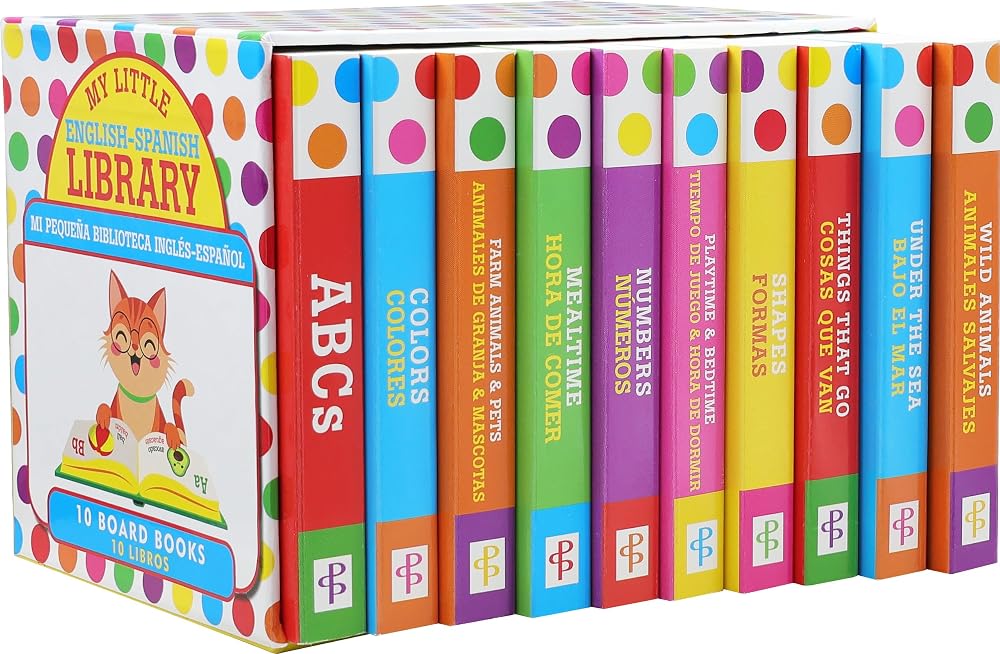 My Little Library of Bilingual Board Books - (Set of 10 English-Spanish Board Books) cover image