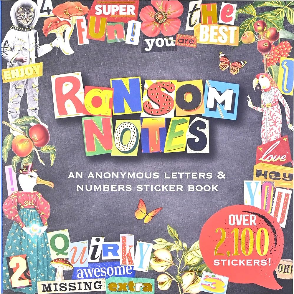 Ransom Notes Sticker Book (over 2100 stickers!) cover image