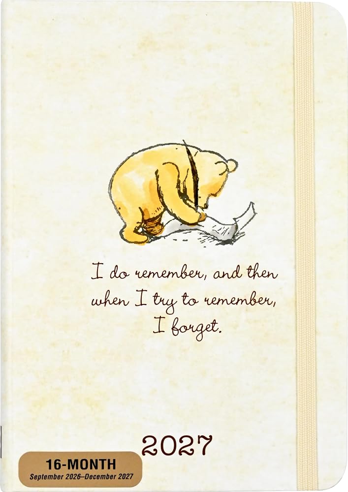 2027 Winnie-the-Pooh Weekly Planner (16 months, Sept 2026 to Dec 2027) cover image