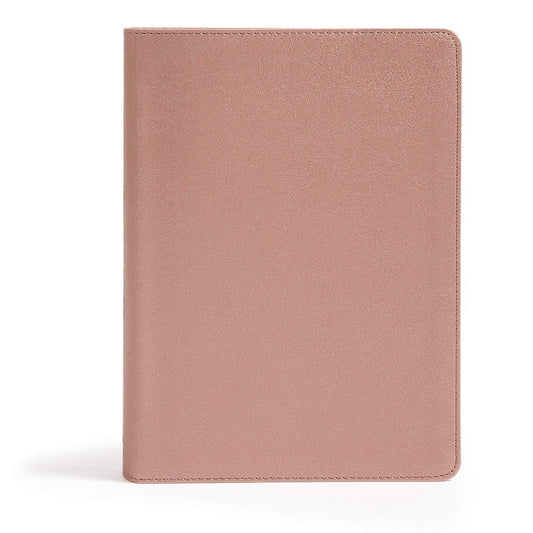 CSB She Reads Truth Bible, Rose Gold LeatherTouch, Black Letter, Full-Color Design, Wide Margins, Journaling Space, Devotionals, Reading Plans, Single-Column, Easy-to-Read Bible Serif Type cover image