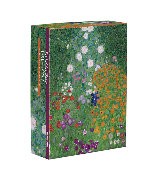 teNeues - Puzzle: Flower Garden by Gustav Klimt, 500-Piece, Full Color Artwork, Compact Box, 14 x 19 in: 500-Piece Puzzle in a compact 2-piece box cover image
