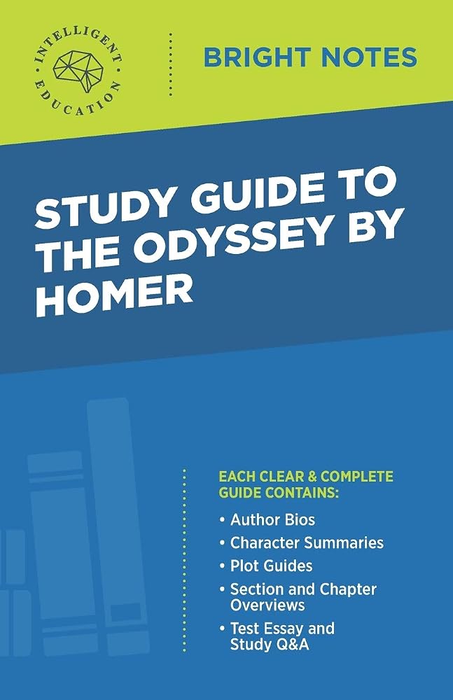 Study Guide to The Odyssey by Homer (Bright Notes) cover image