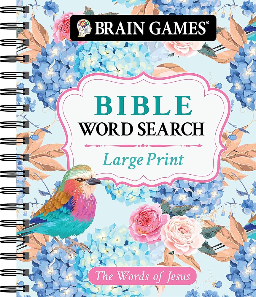 Brain Games - Large Print Bible Word Search: The Words of Jesus (Brain Games - Bible) cover image