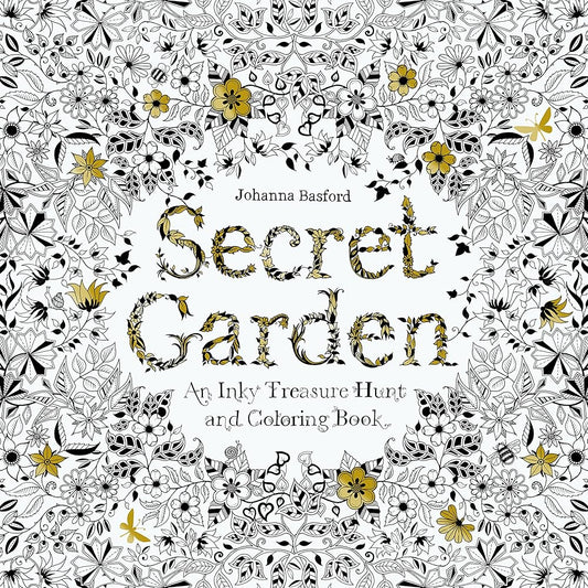 Secret Garden: An Inky Treasure Hunt and Coloring Book for Adults cover image