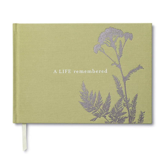 A Life Remembered — A Memorial Guest Book cover image