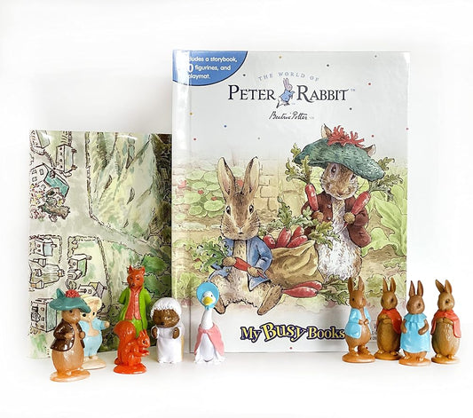 Peter Rabbit / The World of Beatrix Potter My Busy Books - Storybook, 10 figurines, playmat cover image