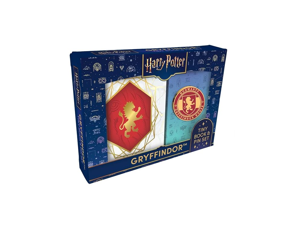 Harry Potter: Gryffindor Tiny Book and Pin Set cover image