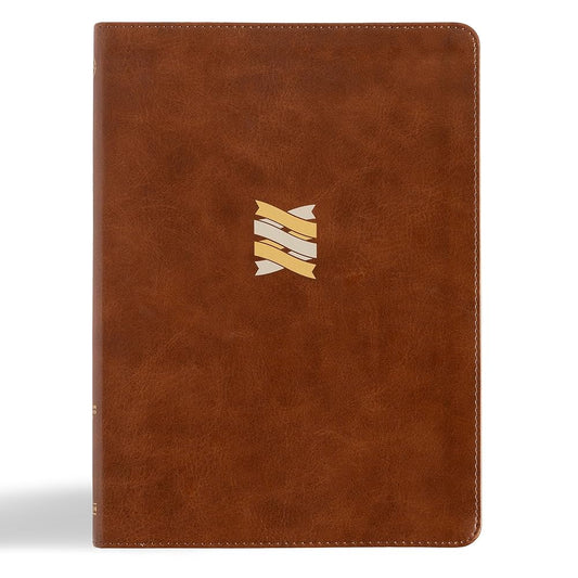 CSB Connecting Scripture New Testament, Brown LeatherTouch, Black Letter, Single-Column, Expanded Cross-Reference System, Color-Coded Text, Book Introductions, Study Notes, Articles, Charts cover image