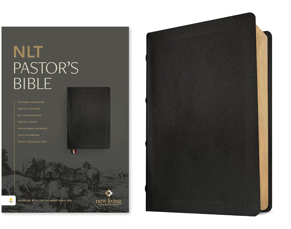 NLT Pastor's Bible, Filament Enabled (Genuine Leather, Black, Red Letter) cover image