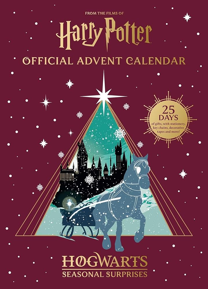 Harry Potter Official Advent Calendar Hogwarts Seasonal Surprises: 25 Days of Gifts, with Stationery, Key Chains, Washi Tapes and More! cover image