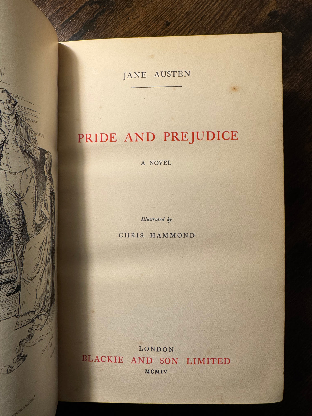 Pride and Prejudice by Jane Austen (1904 Blackie & Son, Illustrated by Chris Hammond)