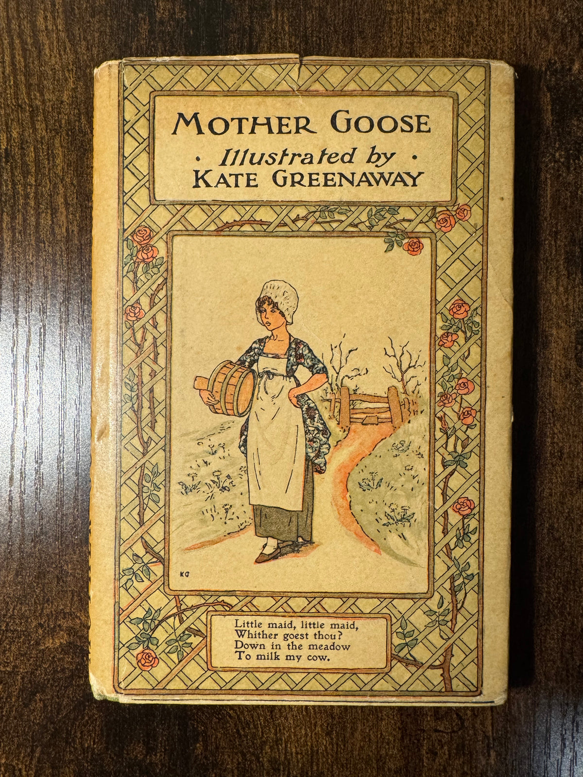 Mother Goose, or the Old Nursery Rhymes, Illustrated by Kate Greenaway (Frederick Warne, with Dust Jacket)