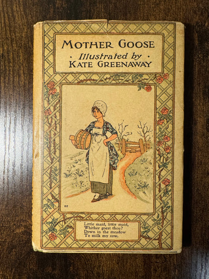 Mother Goose, or the Old Nursery Rhymes, Illustrated by Kate Greenaway (Frederick Warne, with Dust Jacket)