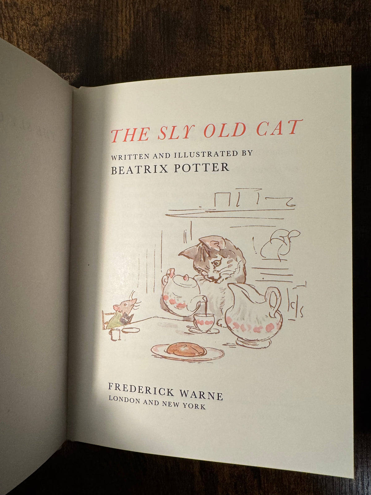 The Sly Old Cat by Beatrix Potter (1971 First Edition, First Appearance in Book Form)