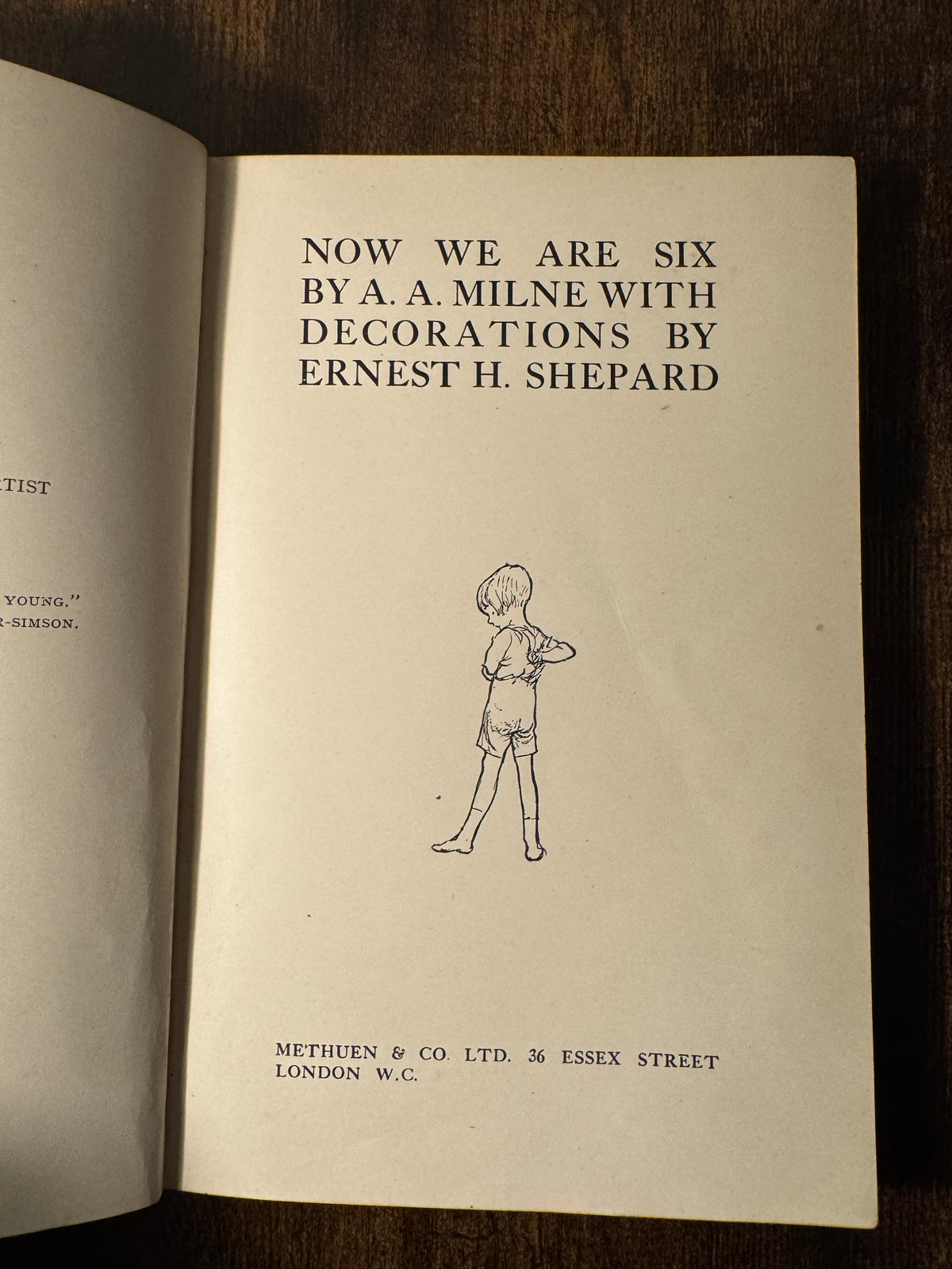 Now We Are Six by A. A. Milne (1927 First Edition, First Printing, Deluxe Blue Leather)