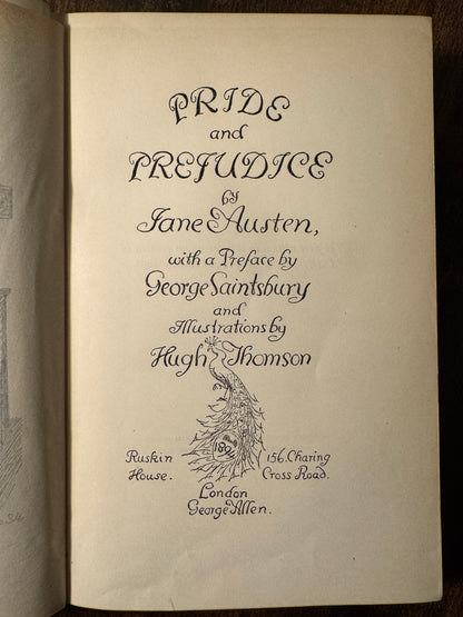 Pride and Prejudice by Jane Austen (1895 "Peacock Edition," Illustrated by Hugh Thomson)
