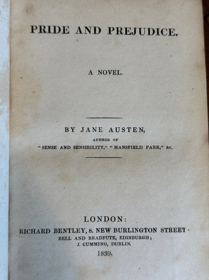 Pride and Prejudice (1839)
