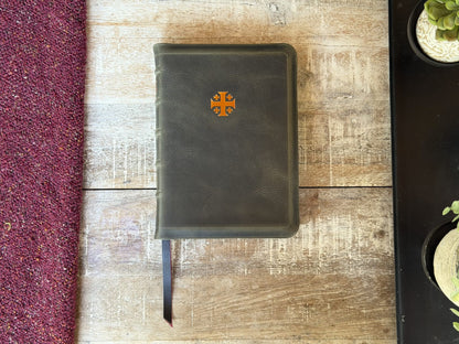 Steel Grey Waxy LSB Handy Size Inside Column Reference by Rock Wall Bibles, front cover