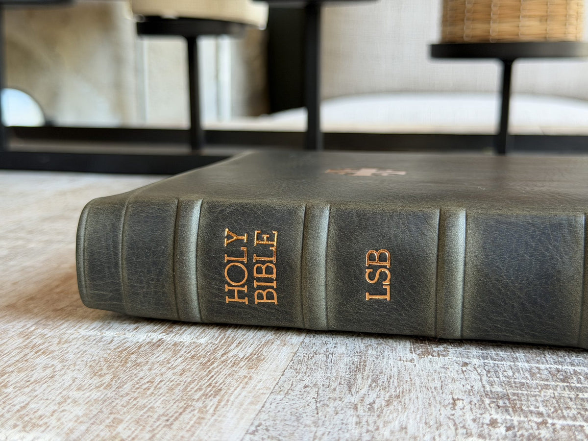 Steel Grey Waxy LSB Handy Size Inside Column Reference by Rock Wall Bibles, spine