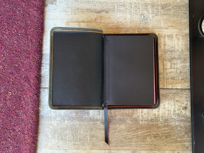 Steel Grey Waxy LSB Handy Size Inside Column Reference by Rock Wall Bibles, inside cover liner